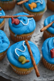 Fishing cupcakes. Too cute!